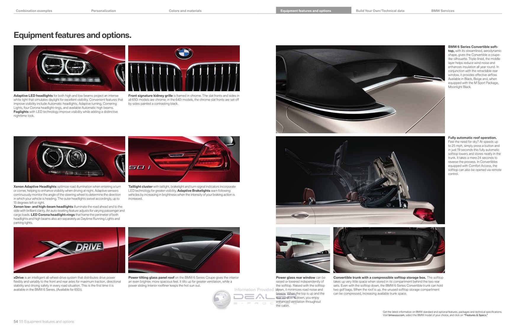 2012 BMW 6-Series Brochure Page 14